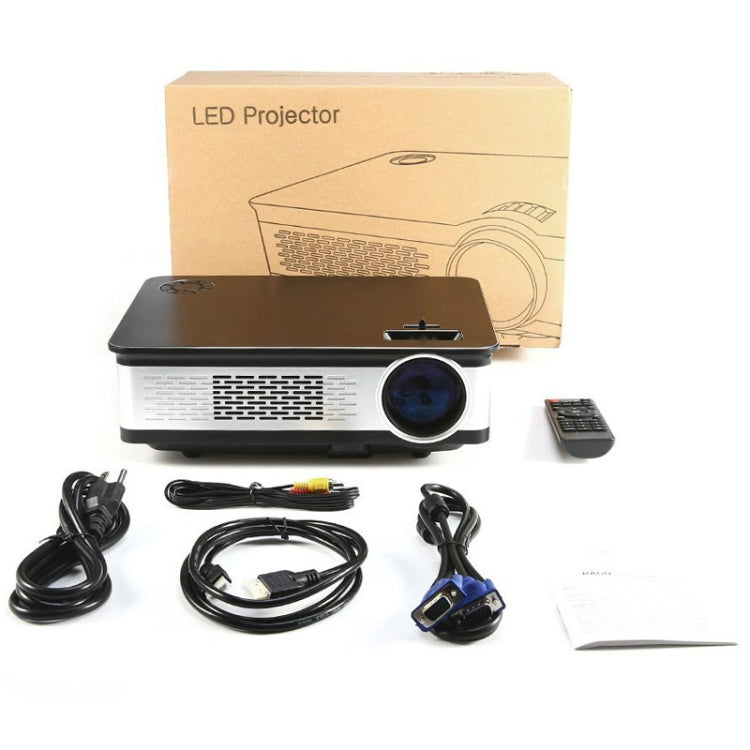 Wejoy L2 300ANSI Lumens 5.8 inch LCD Technology HD 1280*768 pixel Projector with Remote Control,  VGA, HDMI(Black) - Mini Projector by WEJOY | Online Shopping South Africa | PMC TechLife | Buy Now Pay Later Mobicred