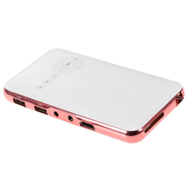 Wejoy DL-S6+ 1000 Lumens 854x480 Smart Mini Projector, RK3128 CPU, 1GB+32GB, Android 4.4, Bluetooth, WiFi, HDMI(Rose Gold) - free shipping - PMC Jewellery - Order now!