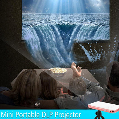 Wejoy DL-S6+ 1000 Lumens 854x480 Smart Mini Projector, RK3128 CPU, 1GB+32GB, Android 4.4, Bluetooth, WiFi, HDMI(Rose Gold) - free shipping - PMC Jewellery - Order now!