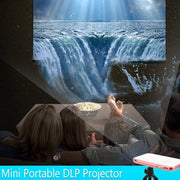 Wejoy DL-S6+ 1000 Lumens 854x480 Smart Mini Projector, RK3128 CPU, 1GB+32GB, Android 4.4, Bluetooth, WiFi, HDMI(Rose Gold)