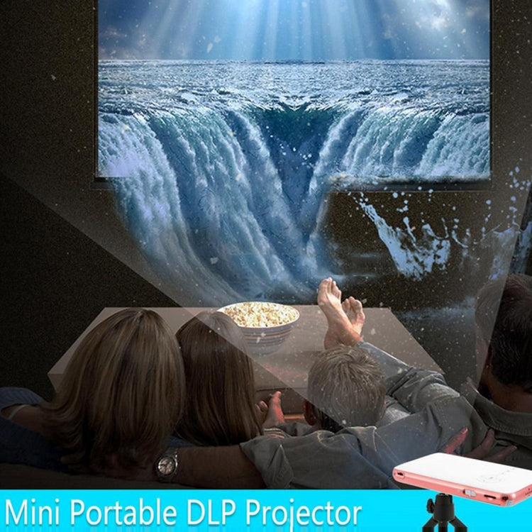Wejoy DL-S6+ 1000 Lumens 854x480 Smart Mini Projector, RK3128 CPU, 1GB+32GB, Android 4.4, Bluetooth, WiFi, HDMI(Rose Gold)
