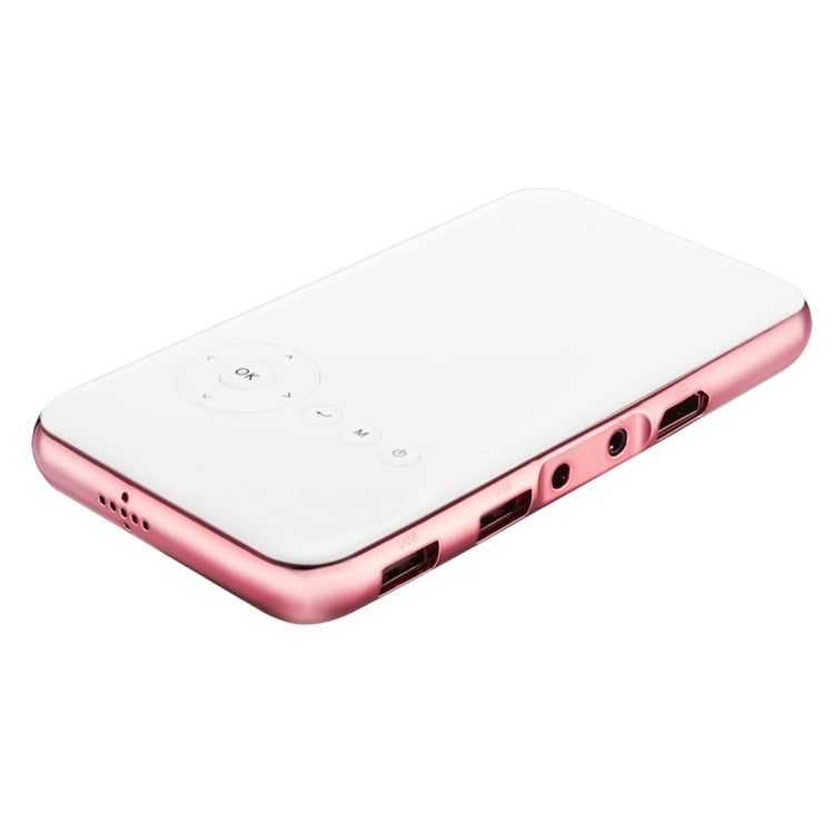 Wejoy DL-S6+ 1000 Lumens 854x480 Smart Mini Projector, RK3128 CPU, 1GB+32GB, Android 4.4, Bluetooth, WiFi, HDMI(Rose Gold)