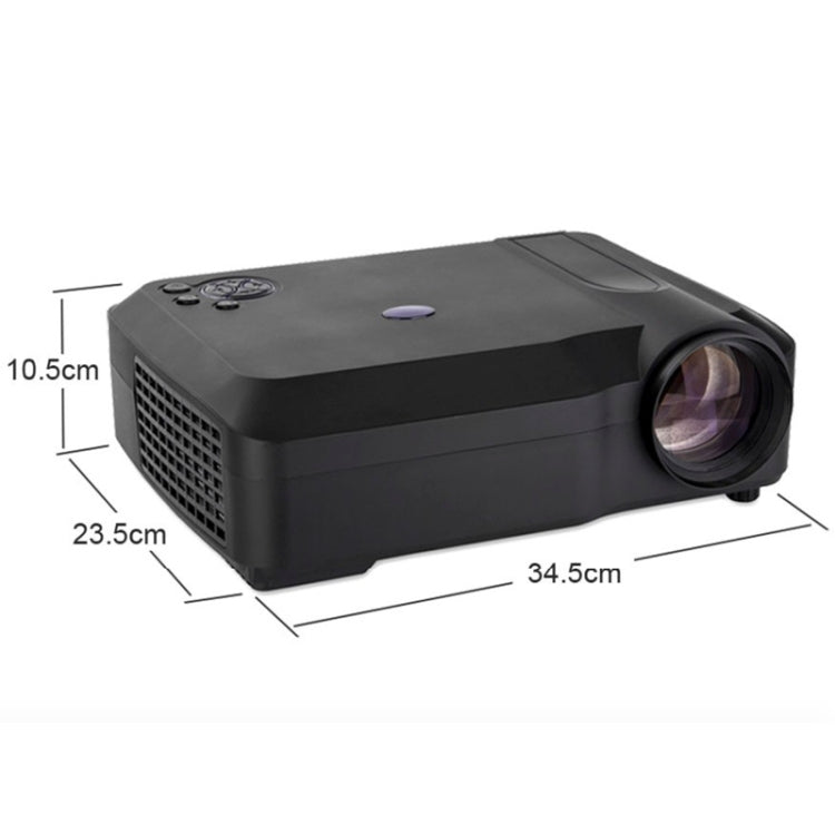 Wejoy L3 300ANSI Lumens 5.8 inch LCD Technology HD 1280*768 pixel Projector with Remote Control,  VGA, HDMI(Black)