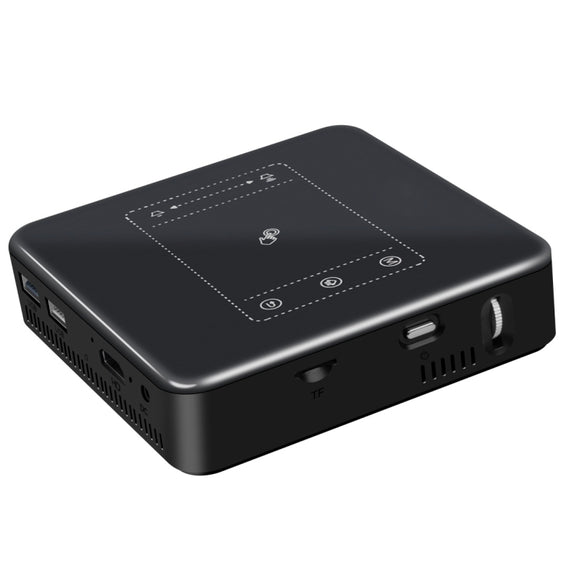 Wejoy DL-S10 120ANSI Lumens 854x480 Smart Mini Projector, RK3328 ARM Cortex-A53 Quad Core 1.5GHz CPU, 2GB+16GB, Android 7.1.2, Bluetooth, WiFi, HDMI(Black)