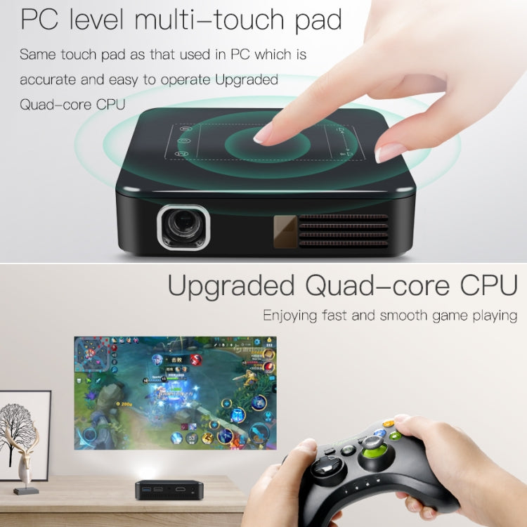 D13 2+16G 854 x 480 Android 7.1.2 Mini Pocket Projector 4K DLP Smart Handheld LED WIFI Home Theater Projector,  Support USB / TF / HDMI - LED Projector by PMc TechLife | Online Shopping South Africa | PMc TechLife | Buy Now Pay Later Mobicred
