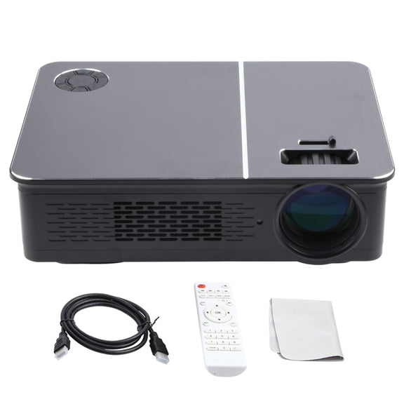 Wejoy L5 Home Theater Adjustable Optical Keystone Full HD 1080P LED LCD Video Projector with Remote Control(EU Plug)