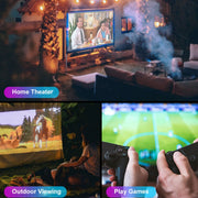 GXMO X1 5 inch Android 9.0 2GB+16GB 1920x1080P 450ANSI 2.4G&5G Dual WiFi Bluetooth Theater (Black)