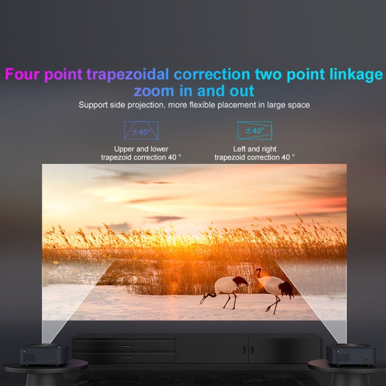 GXMO X1 5 inch Android 9.0 2GB+16GB 1920x1080P 450ANSI 2.4G&5G Dual WiFi Bluetooth Theater (Black) - LED Projector by GXMO | Online Shopping South Africa | PMC TechLife | Buy Now Pay Later Mobicred