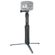 RUIGPRO One-piece Handheld Tripod Selfie Stick Telescopic Monopod Mount for GoPro, Insta360, DJI and Other Action Cameras(Black) - Portable Mini Tripod by RUIGPRO | Online Shopping South Africa | PMC TechLife | Buy Now Pay Later Mobicred