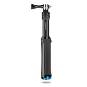 RUIGPRO One-piece Handheld Tripod Selfie Stick Telescopic Monopod Mount for GoPro, Insta360, DJI and Other Action Cameras(Black)