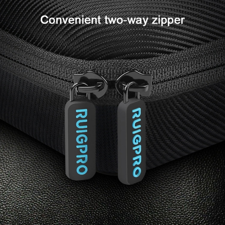 RUIGPRO Shockproof Water-resistant Portable Case Box for DJI Osmo Action, Size: 33.5cm x 22.7cm x 6.3cm(Black)