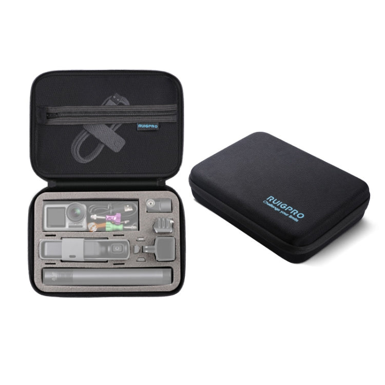 RUIGPRO Oxford Waterproof Storage Box Case Bag for DJI OSMO Pocket Gimble Camera / OSMO Action, Size: 24x16.5x8cm (Black) - Case & Bags by RUIGPRO | Online Shopping South Africa | PMC TechLife | Buy Now Pay Later Mobicred