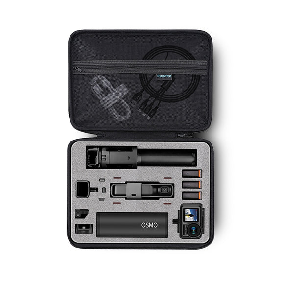 RUIGPRO Oxford Water-resistant Storage Box Case Bag for DJI OSMO Pocket Gimble Camera / OSMO Action, Size: 30.2x20.8x7.2cm (Black)