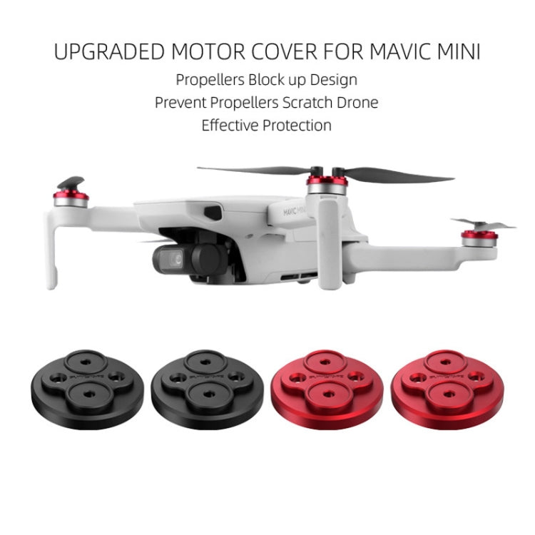 4 PCS Sunnylife Motor Metal Protection Cover for DJI Mavic Mini 1 / Mini 4K / DJI Mini 2 SE(Black) - Other by Sunnylife | Online Shopping South Africa | PMC Jewellery | Buy Now Pay Later Mobicred