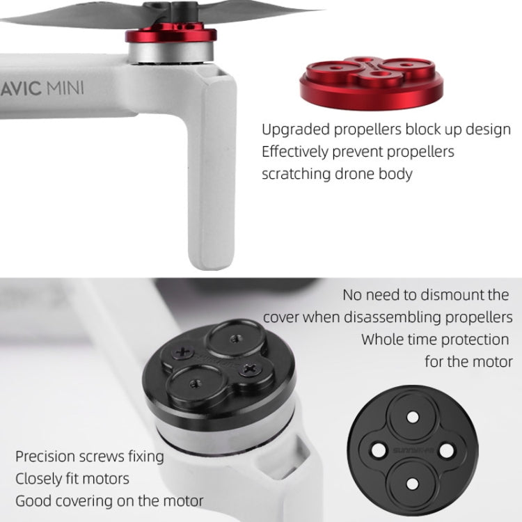 4 PCS Sunnylife Motor Metal Protection Cover for DJI Mavic Mini 1 / Mini 4K / DJI Mini 2 SE(Black)