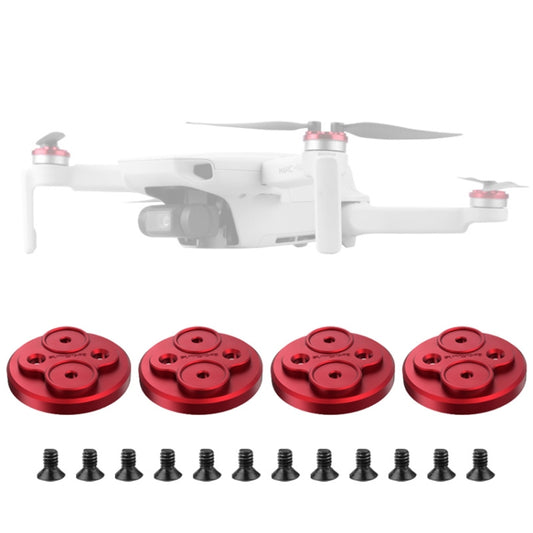 4 PCS Sunnylife Motor Metal Protection Cover for DJI Mavic Mini 1 / Mini 4K / DJI Mini 2 SE(Red) - Other by Sunnylife | Online Shopping South Africa | PMC Jewellery | Buy Now Pay Later Mobicred