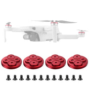 4 PCS Sunnylife Motor Metal Protection Cover for DJI Mavic Mini 1 / Mini 4K / DJI Mini 2 SE(Red)