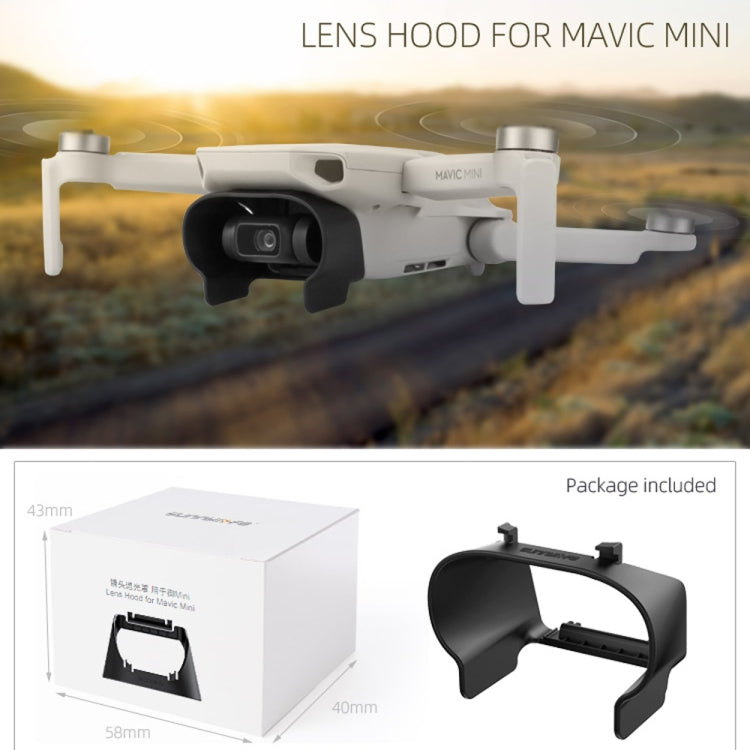 Sunnylife MM-Q9264 Camera Lens Sunshade Anti-glare Hood for DJI Mavic mini  / Mini 4K / DJI Mini 2 SE(Black)