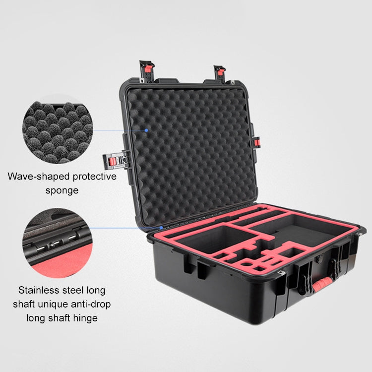 PGYTECH P-RH-001 Shockproof Waterproof Explosion-proof Hard Box Carrying Case for DJI Ronin-S, Size: 63.4x50.3cm(Black) - free shipping - PMC Jewellery - Order now!