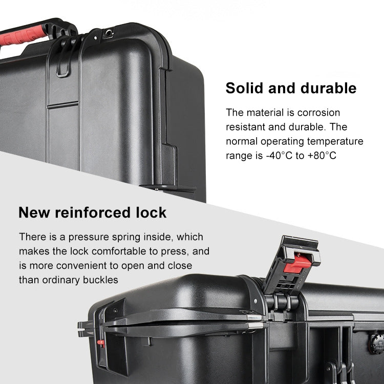 PGYTECH P-RH-001 Shockproof Waterproof Explosion-proof Hard Box Carrying Case for DJI Ronin-S, Size: 63.4x50.3cm(Black) - free shipping - PMC TechLife - Order now!