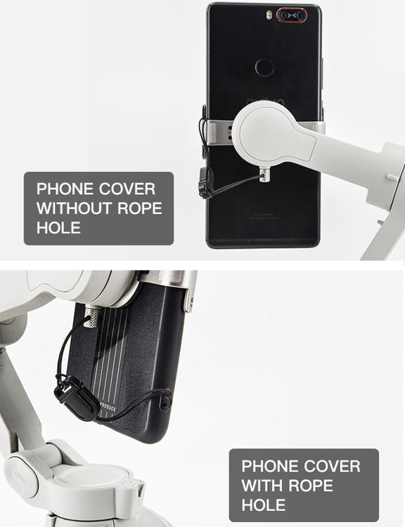 STARTRC Phone Holder Clip Anti-lost Rope Strap Anti-drop for DJI OM4 / Osmo Mobile 3 (Black)