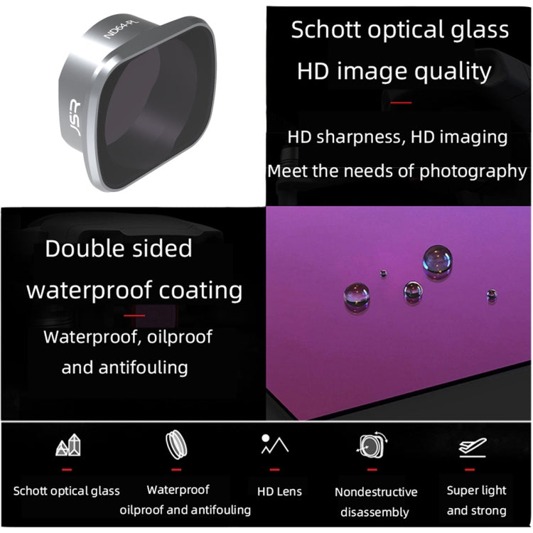 JSR KS ND64PL Lens Filter for DJI FPV, Aluminum Alloy Frame - free shipping - PMC Jewellery - Order now!