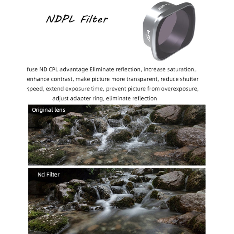 JSR KS 4 in 1 ND8PL+ND16PL+ND32PL+ND64PL Lens Filter for DJI FPV, Aluminum Alloy Frame - free shipping - PMC Jewellery - Order now!