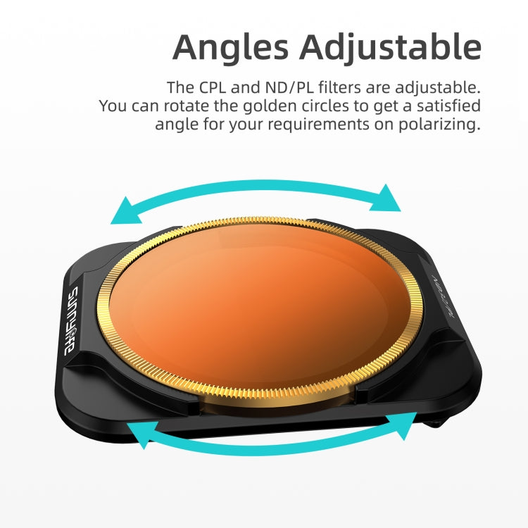 Sunnylife A2S-FI9345 3 in 1 CPL+ND8+ND16 Lens Filter for DJI Air 2S