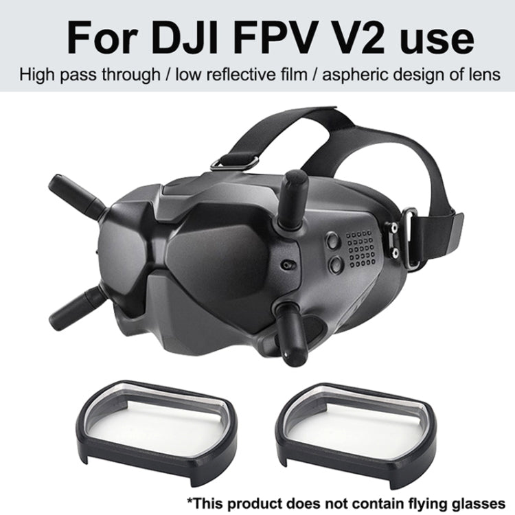 RCSTQ 2 PCS 250 Degree Myopia Glasses Lens Vision Correction Aspherical Lens for DJI FPV Goggles V2 - free shipping - PMC Jewellery - Order now!