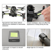 RCSTQ 2 PCS Luminous Sticker Night Flight Sticker for DJI FPV Drone