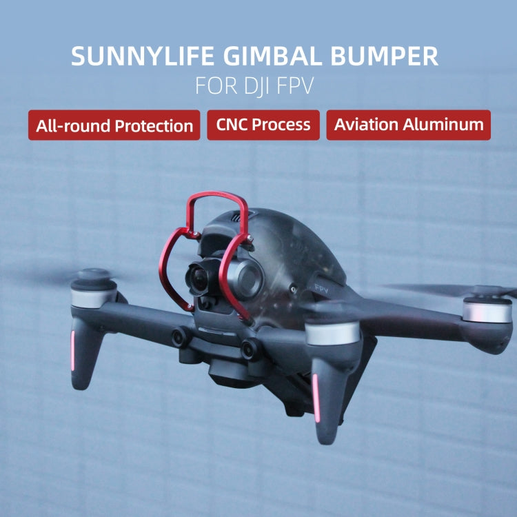 Sunnylife FV-Q9353 Gimbal Bumper Anti-collision Aluminum Alloy Guard Protector Bumper for DJI FPV (Black) - free shipping - PMC Jewellery - Order now!