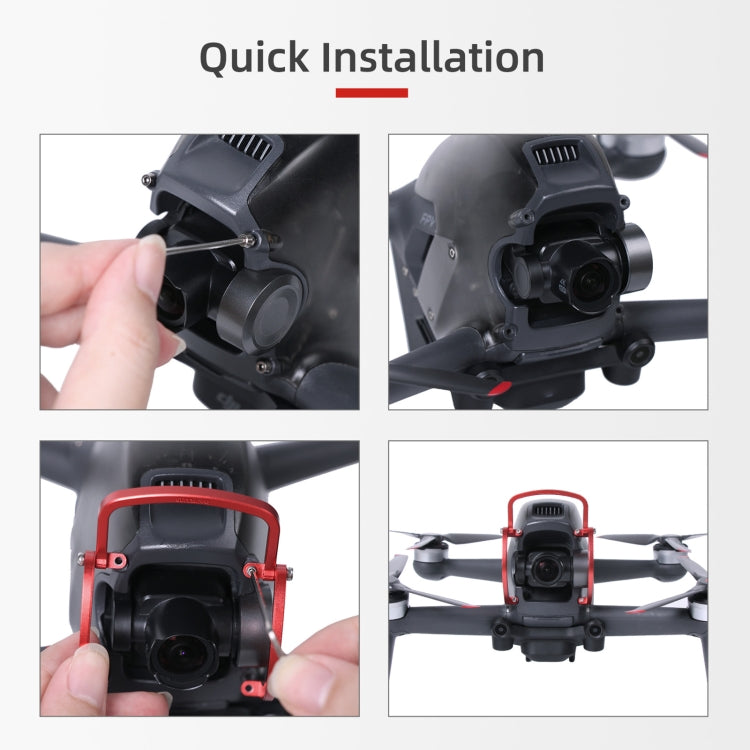 Sunnylife FV-Q9353 Gimbal Bumper Anti-collision Aluminum Alloy Guard Protector Bumper for DJI FPV (Black) - free shipping - PMC Jewellery - Order now!