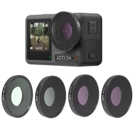 JSR 4 in 1 UV CPL ND16 ND32 Lens Filter For DJI Osmo Action 3