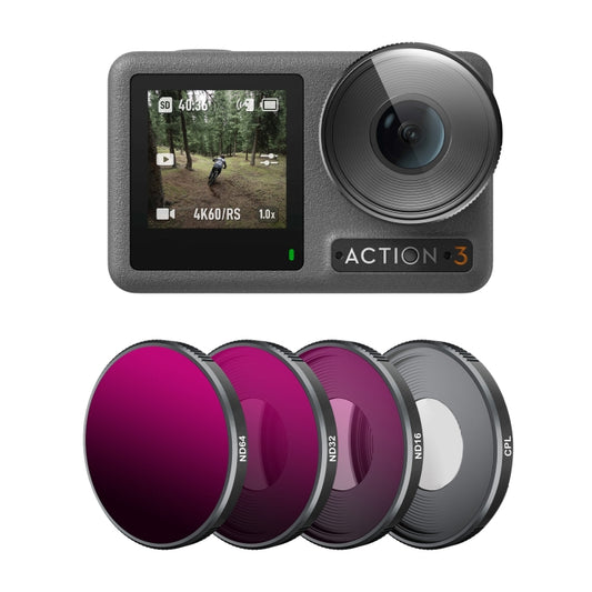 For DJI Action 3 STARTRC 4 in 1 ND16 + ND32 + ND64 + CPL Lens Filter - free shipping - PMC Jewellery - Order now!