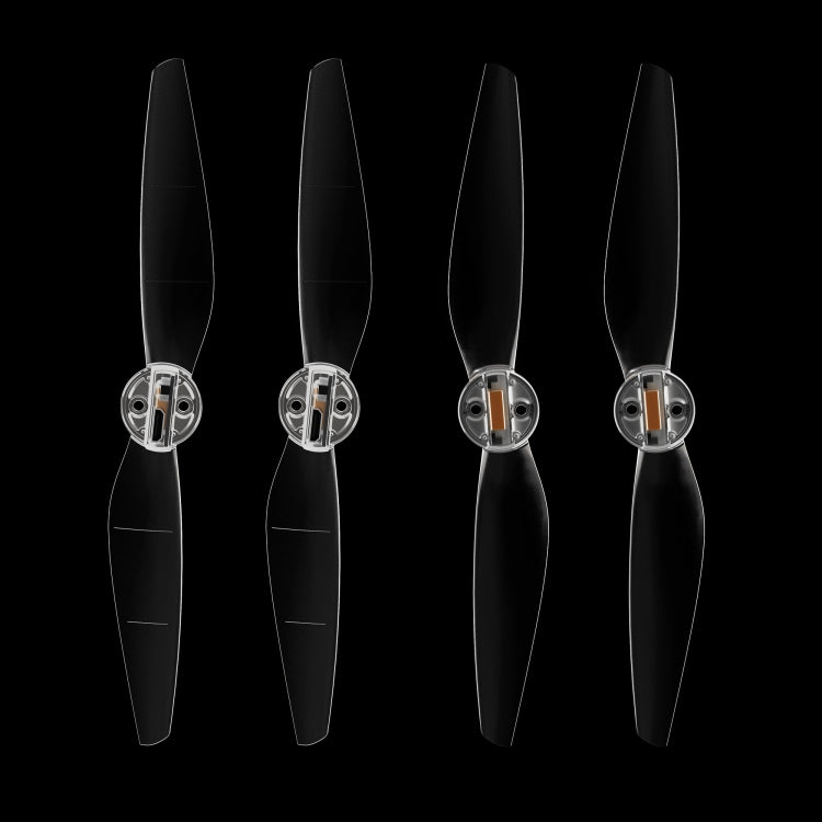For DJI Mini 4 Pro / Mavic Mini 3 Pro STARTRC 2 Pairs Color LED Flash Lamp Low Noise Propellers (Transparent)