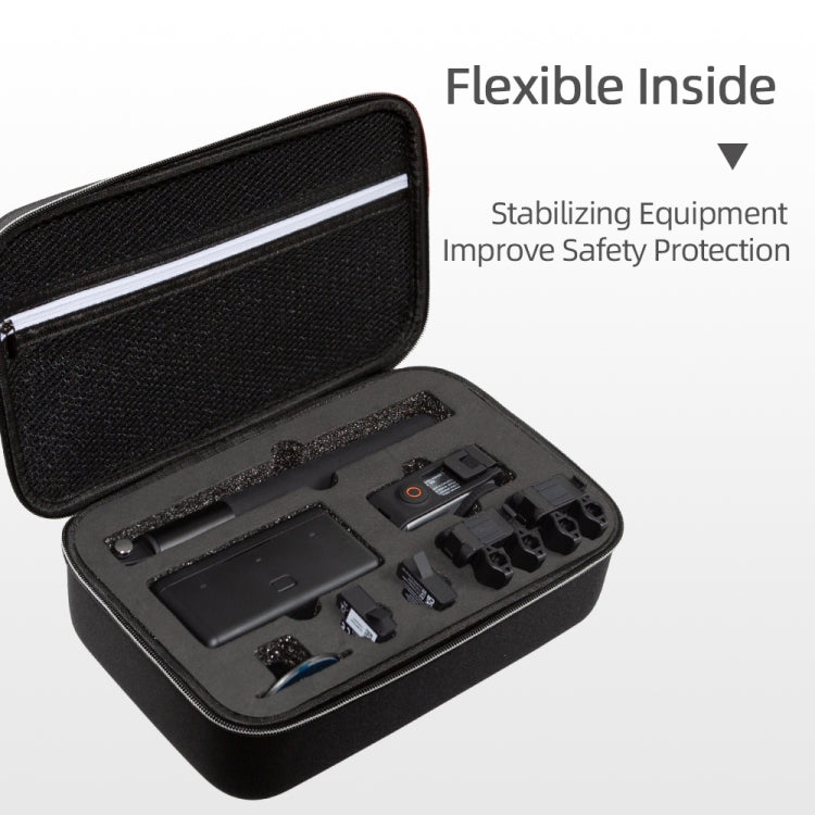 For DJI Osmo Action 3 Carrying Storage Case Bag,Size: 21.5 x 29.5 x 10cm(Black) - Case & Bags by PMC TechLife | Online Shopping South Africa | PMC TechLife | Buy Now Pay Later Mobicred