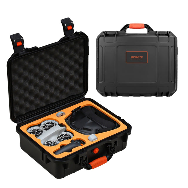 For DJI Neo Sunnylife Safety Carrying Case Large Capacity Water-resistant Shock-proof Hard Travel Case (Black)