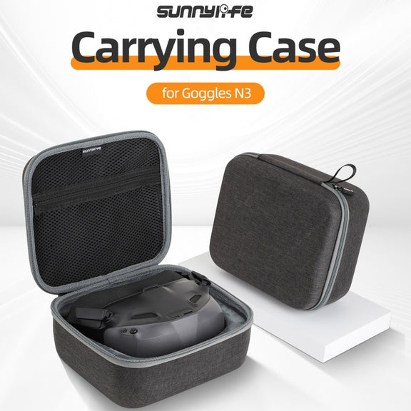 For DJI N3 Flying Glasses Sunnylife Handheld Storage Bag (Black)