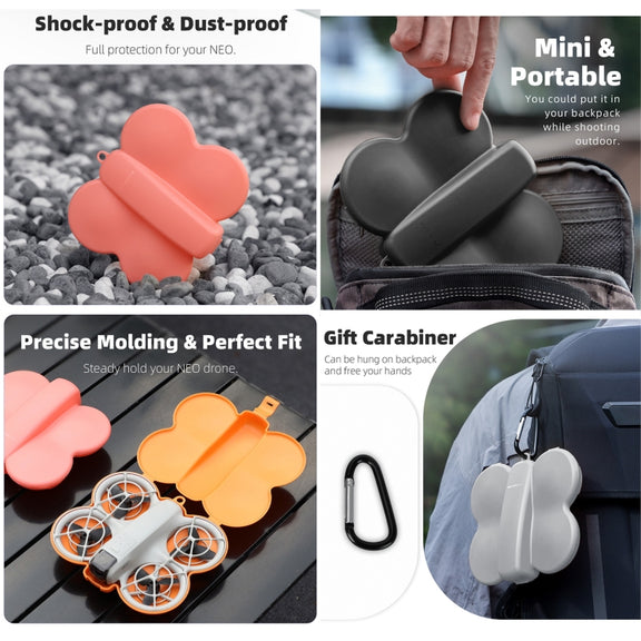 For DJI Neo Sunnylife Butterfly Storage Box Anti-collision Anti-scratch Protection Case (Grey)