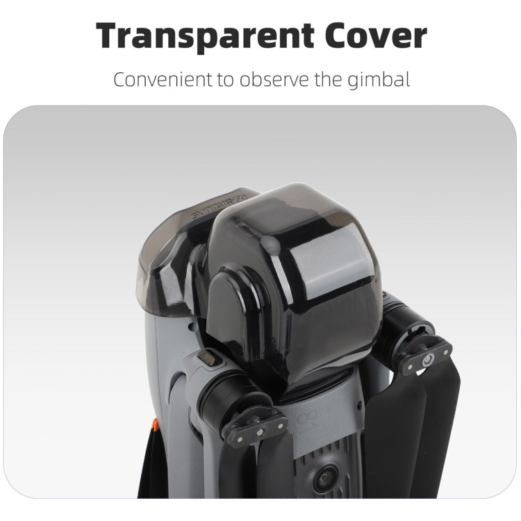 For DJI Air 3S Sunnylife Integrated Gimbal Cover Transparent Lens Cap Vision System Protector (Grey)