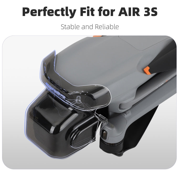 For DJI Air 3S Sunnylife Integrated Gimbal Cover Transparent Lens Cap Vision System Protector (Grey)