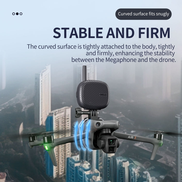 STARTRC Drone Megaphone Wireless Portable Speaker 3KM Control for DJI Mavic / Air / Mini Series (Black) - free shipping - PMC Jewellery - Order now!