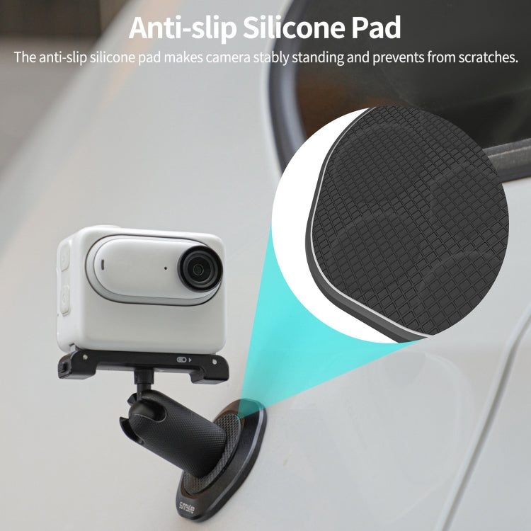 Sunnylife Universal Metal Magnetic Base 1/4 inch Adapter Aluminium Alloy Pivot Stand Base (Black) - Mount & Holder by Sunnylife | Online Shopping South Africa | PMC TechLife | Buy Now Pay Later Mobicred