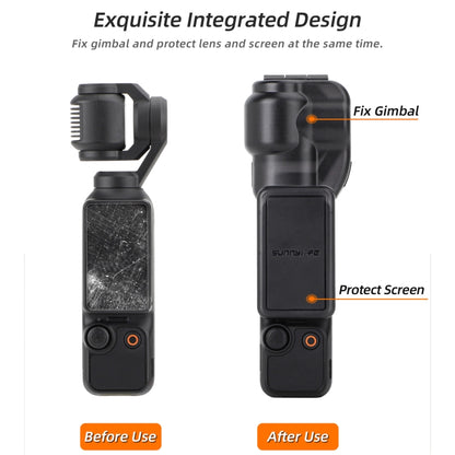 For DJI OSMO Pocket 3 Sunnylife Integrated Gimbal Cover Camera Protector (Black) - Mount & Holder by Sunnylife | Online Shopping South Africa | PMC Jewellery | Buy Now Pay Later Mobicred