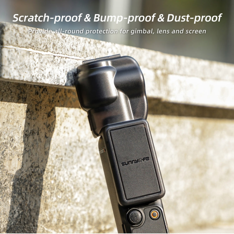 For DJI OSMO Pocket 3 Sunnylife Integrated Gimbal Cover Camera Protector (Black)