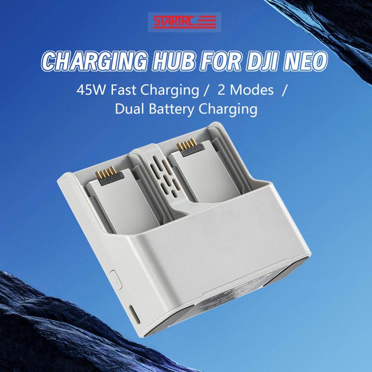 For DJI Neo Two-way Charging Butler Battery Charger Hub (Grey)