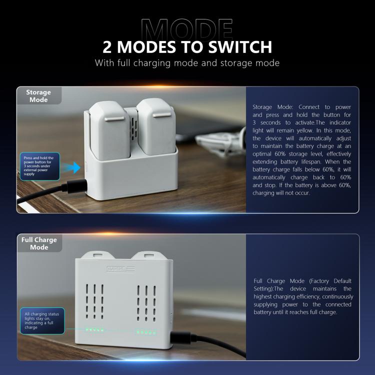 For DJI Neo Two-way Charging Butler Battery Charger Hub (Grey) - free shipping - PMC Jewellery - Order now!