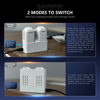 For DJI Neo Two-way Charging Butler Battery Charger Hub (Grey) - free shipping - PMC Jewellery - Order now!