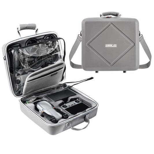 For DJI Air 3 / Air 3S / Avata 2 STARTRC Dual-Drone Shoulder Storage Bag PU Handbag (Grey) - free shipping - PMC Jewellery - Order now!