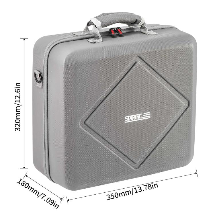 For DJI Air 3 / Air 3S / Avata 2 STARTRC Dual-Drone Shoulder Storage Bag PU Handbag (Grey) - free shipping - PMC Jewellery - Order now!